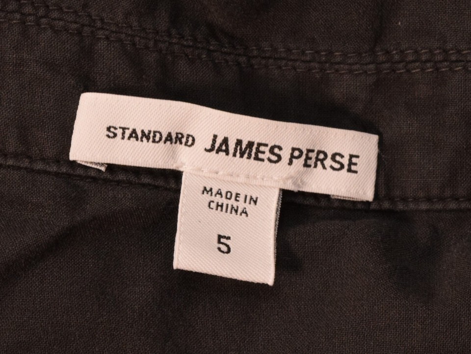 James Perse Mens Button Up Shirt Dark Gray 5 Item image 3