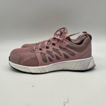 Reebok Fusion Flexweave Work Safety Sneakers Women&#39;s 9M Pink RB546 Composite Toe - £23.35 GBP