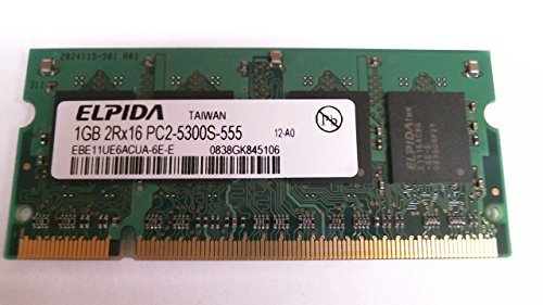 ELPIDA EBE11UE6ACUA-6E-E 1GB NOTEBOOK SODIMM DDR2 PC5300(667) UNBUF 1.8v 2RX16 2 - $19.79