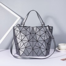 New Women Shoulder Bags Girls Bao Bag Folding Handbag Fashion Plaid Geometric To - £30.55 GBP