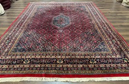 Indo Per&#39;sian Bidjar Rug 8x10, Red, Herati Pattern, Soft Wool Pile, Vintage - $2,800.00