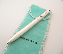 Tiffany &amp; Co Pen Ball Pen Silver Executive T Clip Ballpen Office Gift Pouch Cool - £154.80 GBP