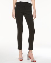 MSRP $70 Inc International Concepts Jacquard Dot Slim Pants Black Size 0 - £13.39 GBP