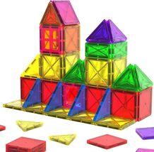 Crenova Magnetic Tiles Toddler Magnet Toys, Mini Magnetic Building Block... - $18.71