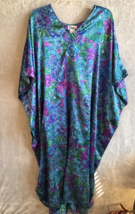 Vtg Winlar Kaftan One Size Fits Most Lounge Mumu Dress 90&#39;s blue purple - $24.99