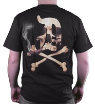 Dissizit! Mens Blunted English D x Bones Blunt Smoking Black T-Shirt Sli... - $205.22 MXN+