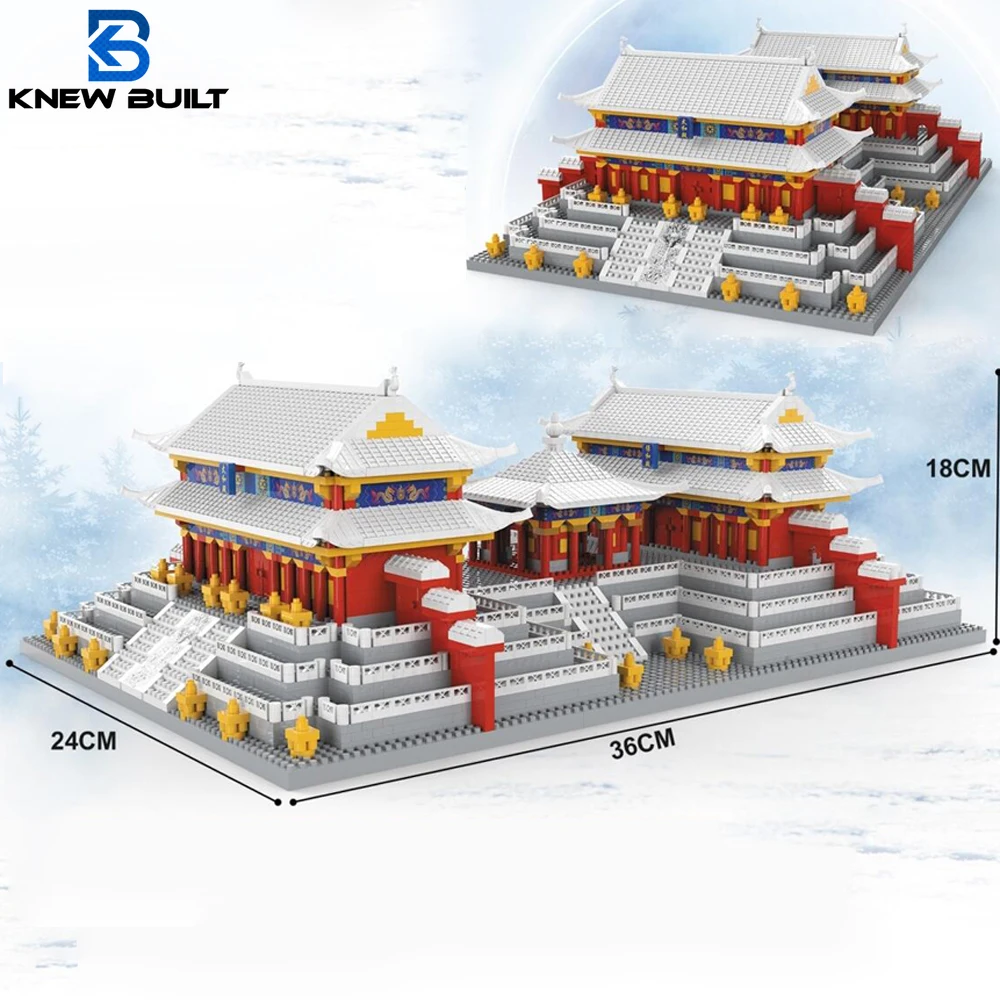 Knew Built Imperial Treasures Beijing Forbidden City Palace Micro Mini Building - £62.66 GBP+