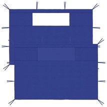 vidaXL Gazebo Sidewalls with Windows 2 pcs Blue - £42.01 GBP