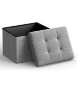 Songmics Compact Folding Storage Ottoman With Foot Rest Stool,, And Dorm... - €27,17 EUR
