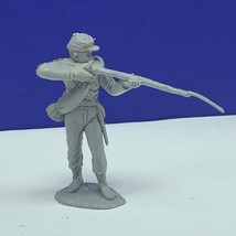 Louis Marx civil war toy soldier gray south confederate vtg figure firin... - $14.80
