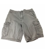 Vtg. Union Bay Cargo Shorts Men 34&quot; Actual 33&quot; Gray Outdoor Hiking Fishing - £18.18 GBP