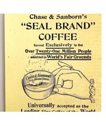 Chase Sandborn Seal Brand Coffee 1894 Advertisement Victorian Beverage 3... - £11.96 GBP