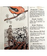 WW1 Post War Colliers Cover 1919 Lithograph Print Art Man Plowing Tanage... - $67.90 CAD
