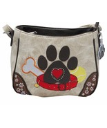 HW Collection Dog Paw Print Handbag Small Crossbody Carry Concealed Shou... - £27.01 GBP