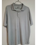 Nike Golf Tour Performance Dri-Fit Golf Polo, Men&#39;s XXL/2X, Gray/Striped - $26.59