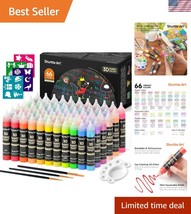 Complete 66-Color 3D Textile Paint Collection - Waterproof for Creative ... - $42.00