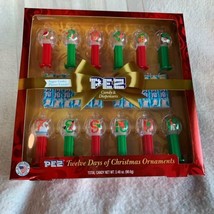 Pez Candy Twelve Days of Christmas Ornaments Mini Dispensers with 12 Rolls Candy - £18.39 GBP