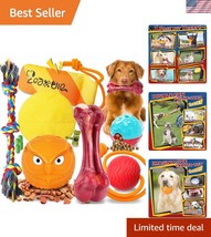 Interactive 12-Pack Dog Toy Set for Powerful Chewers – Safe &amp; Engaging - $672.55 MXN