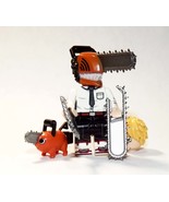 Chainsaw Man Denji With Pochita Horror Anime White Shirt Building Minifi... - $5.96 CAD