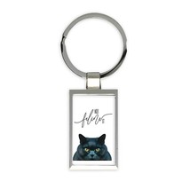 Funny Black Cat : Gift Keychain Not Feeling It Feline Animal Kitten - £6.42 GBP