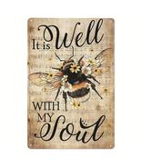 It Is Well With My Soul Artistic Metal Tin Signs Home Decor Wall Art Dec... - £11.00 GBP