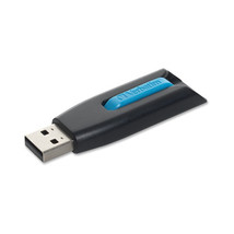 Verbatim Corporation 49176 16GB Flash Drive Usb 3.0 Store N Go V3 Black Blue 491 - $28.40