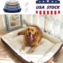 Pet Calming Bed Soft Warm Cat Dog Nest House Small Large Washable Mat - £23.32 GBP