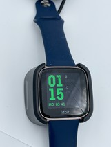 Fitbit Smart Watch Versa FB505 Health Fitness Blue Band Silver Rose Gold... - $50.95