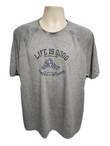Life is Good Run Where You Like Adult Large Gray TShirt - £11.68 GBP
