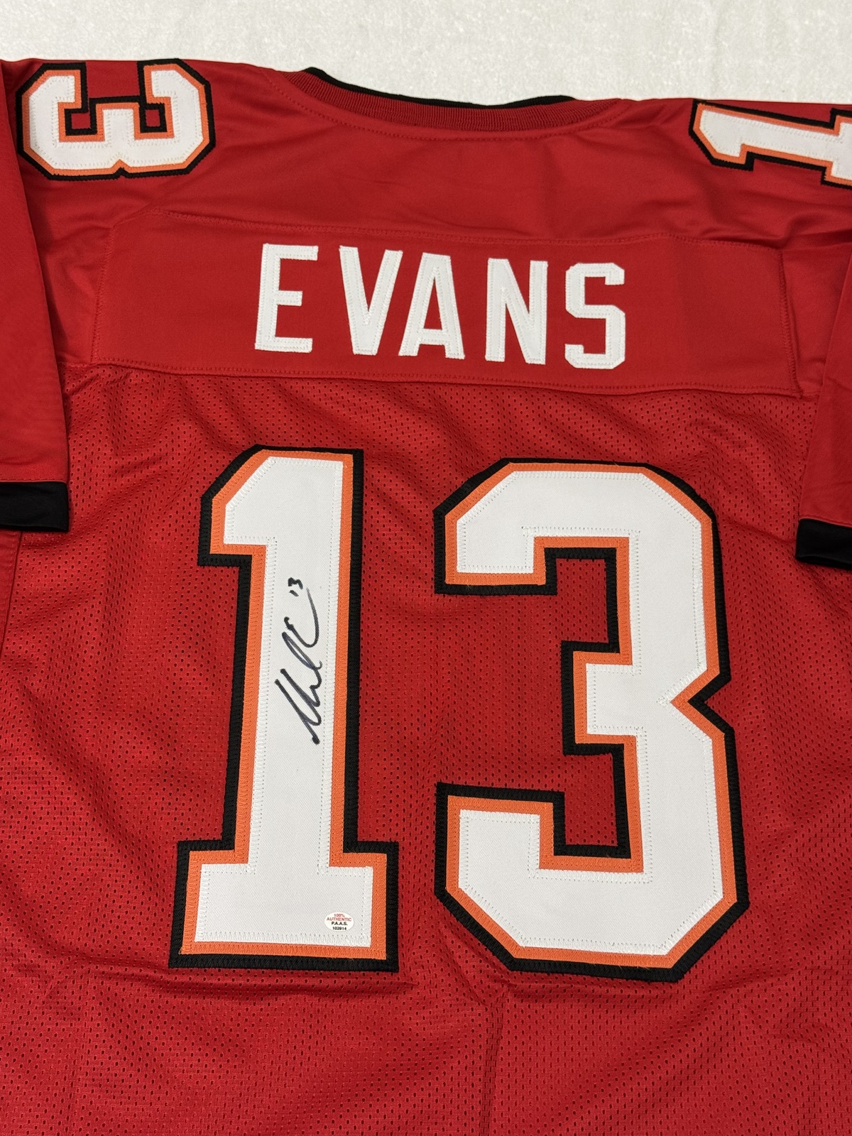 Mike Evans Signed Tampa Bay Buccaneers Football Jersey COA - $199.00