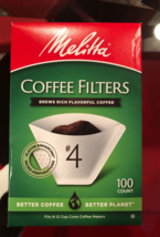 MELITTA #4 WHITE COFFEE FILTERS (100CT) - $12.99