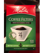 MELITTA #4 WHITE COFFEE FILTERS (100CT) - £9.93 GBP