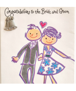 1960-70s Congratulations To The Bride And Groom Greeting Card Unused NOS... - $367.78 MXN