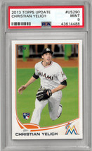 Christian Yelich 2013 Topps Update Rookie Card (RC) #US290- PSA Graded 9 Mint (M - £19.60 GBP