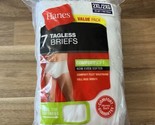 Hanes Men’s 7 Tagless White Briefs Size 2XL XXL 2014 New In Package - $21.84