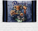 Los Angeles Rams 3x5 ft Flag Football Champions Wall Decor Banner - $18.99