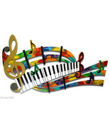 Beautiful Art of Music Wall Sculpture, Abstract Art Colorful Music Wall ... - $435.59