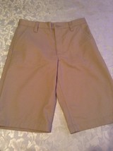 Old Navy shorts uniform Boys Size 16 Regular khaki flat front - $13.99