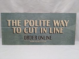 Potbelly Sandwich Works Order Online Promotion Countertop Sign - £70.00 GBP