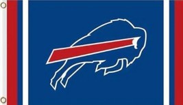 Buffalo Bills Logo Two Strip Flag 3x5ft - £14.18 GBP