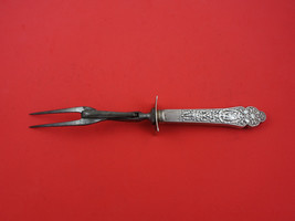 Medici Old by Gorham Sterling Silver Roast Carving Fork HH WS 10 3/8&quot; - £149.56 GBP