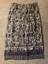 Women’s Vintage Wraparound Skirt, Size Large, Pre-Owned - £15.01 GBP