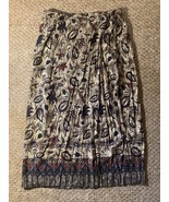 Women’s Vintage Wraparound Skirt, Size Large, Pre-Owned - £14.90 GBP