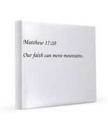 Matthew 17:20 Our Faith Can Move Mountains 12x12 Canvas Print - $100.00