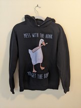 Gilden &quot;You Mess With The Honk, You Get The Bonk&#39; Unisex Hoodie Medium Black - £13.18 GBP