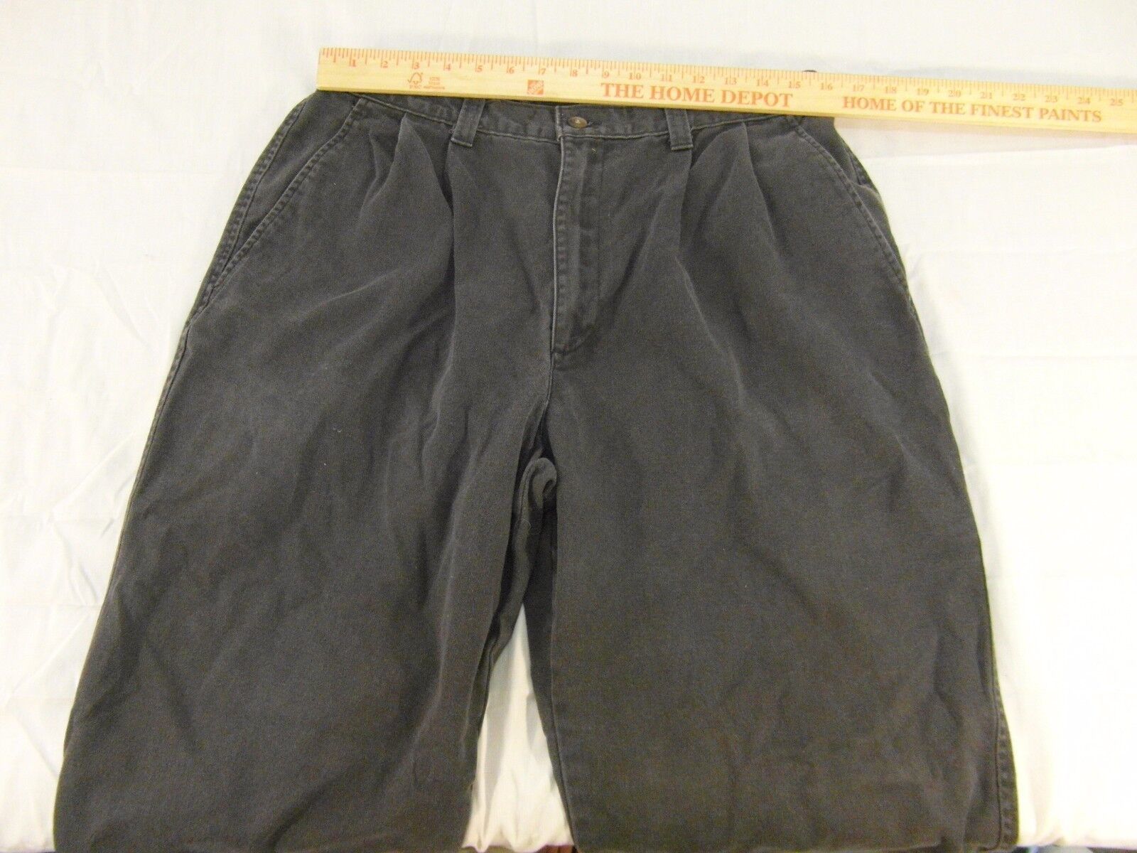 Adult Men&#39;s Black Dockers Casual Pants Trousers Button Waist Zip Fly 31589 - $19.32