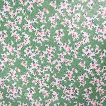 Atelier Originals Rosebud Floral Green 2-Yards Fabric Remnant(s) - £23.49 GBP
