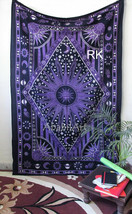 Twin Psychedelic Tapestry Sun moon Mandala Throw Wall Hanging Gypsy Bedspread - £12.91 GBP