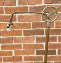 VTG Floor Lamp w/Embossed Feather Motif Works Unique Western MCM 57&quot; Goo... - $247.49
