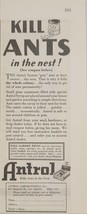 1930 Magazine Ad Antrol Kills Ants in the Nest &amp; Garden Pests Los Angeles,CA - £7.62 GBP